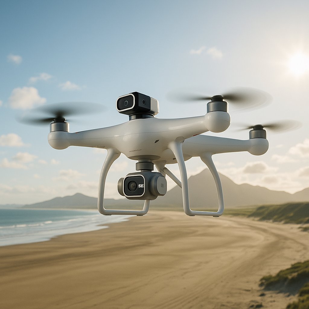 Drone Dronesafe avec double caméra et télécommande